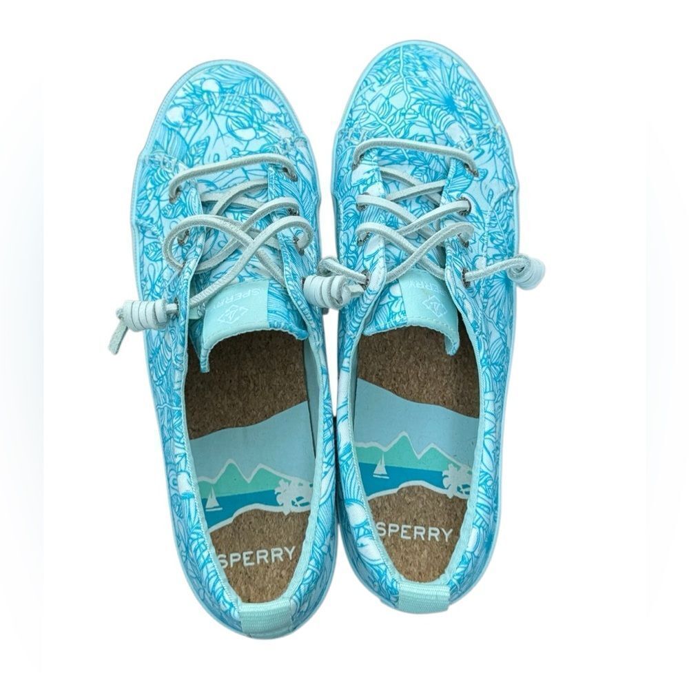 Sperry Women's Crest Vibe Platform Sneaker Shoes in Blue Size 9.5 - Picture 7 of 9
